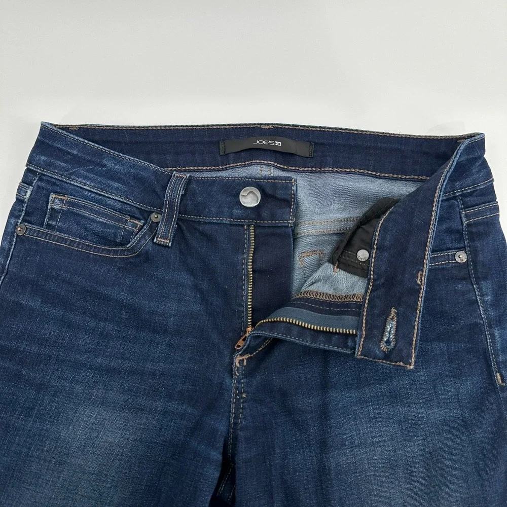 Joe's Jeans Womens 28 Blue Denim Dark Wash Diane Mid-Rise Curvy Bootcut Stretch